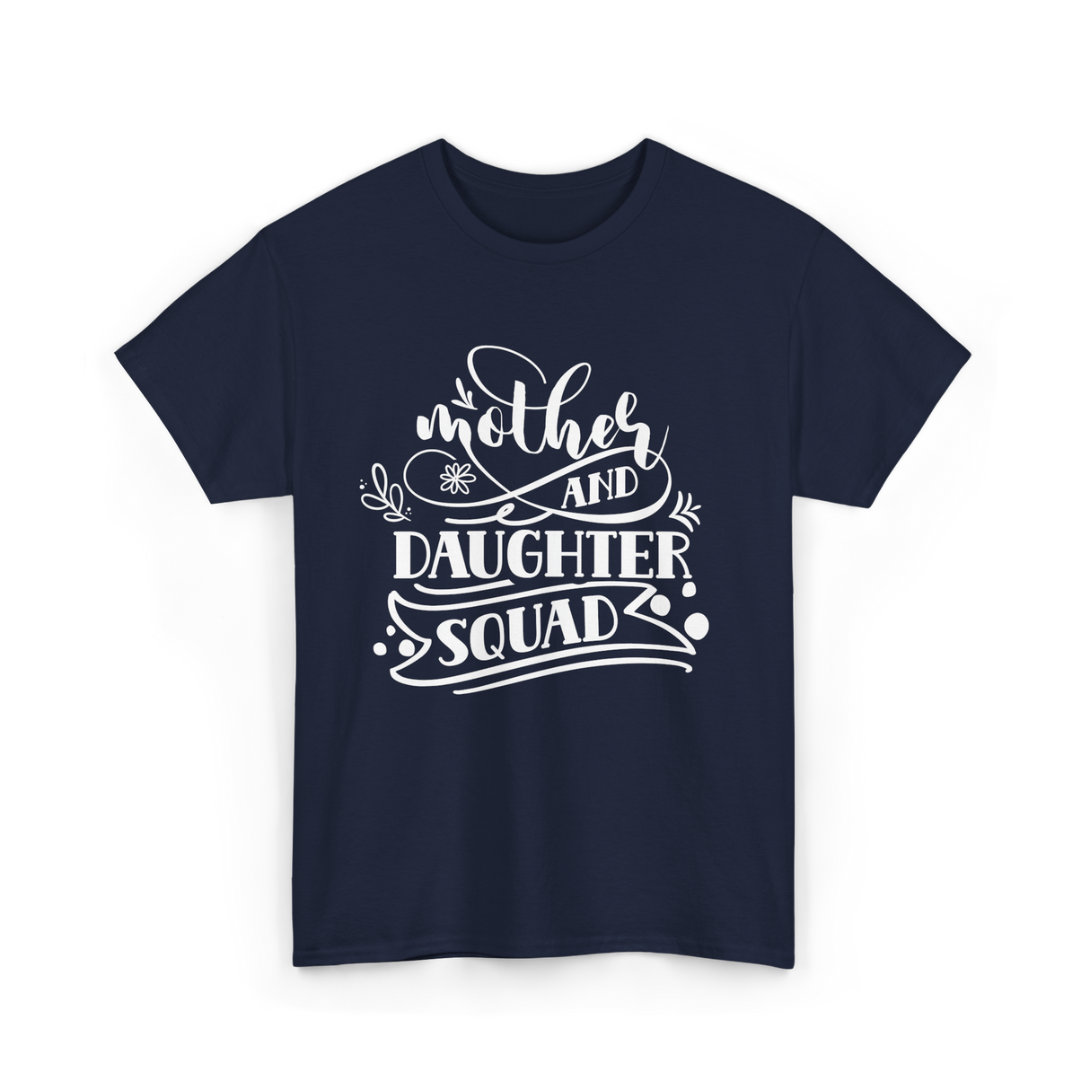 Mother and Daughter Squad Family T-Shirt - Navy