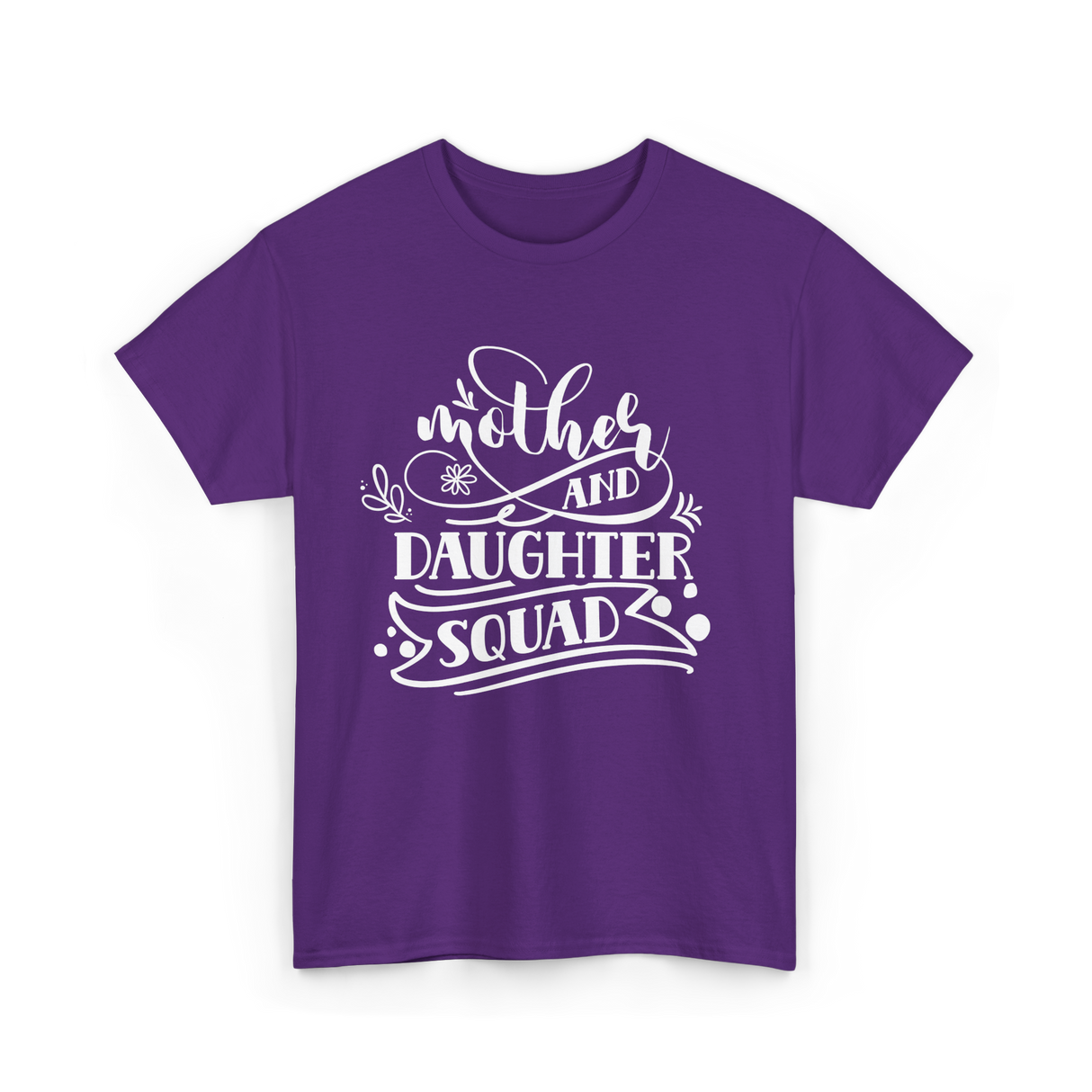 Mother and Daughter Squad Family T-Shirt - Purple