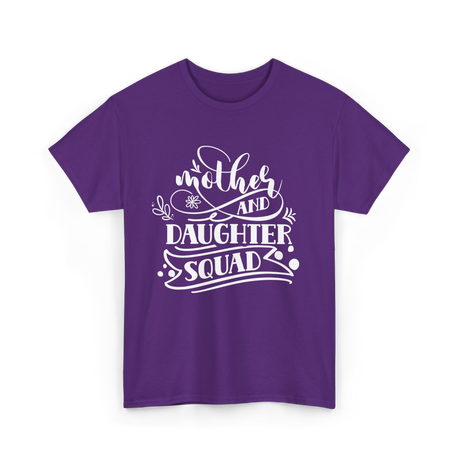 Mother and Daughter Squad Family T-Shirt - Purple