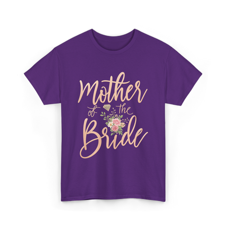 Mother of the Bride Floral T-Shirt - Purple