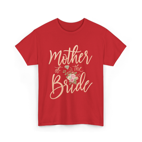 Mother of the Bride Floral T-Shirt - Red