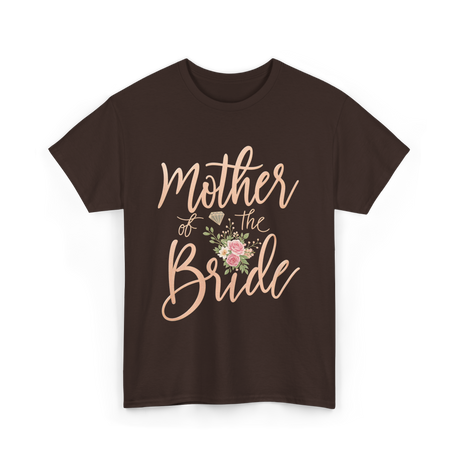 Mother of the Bride Floral T-Shirt - Dark Chocolate