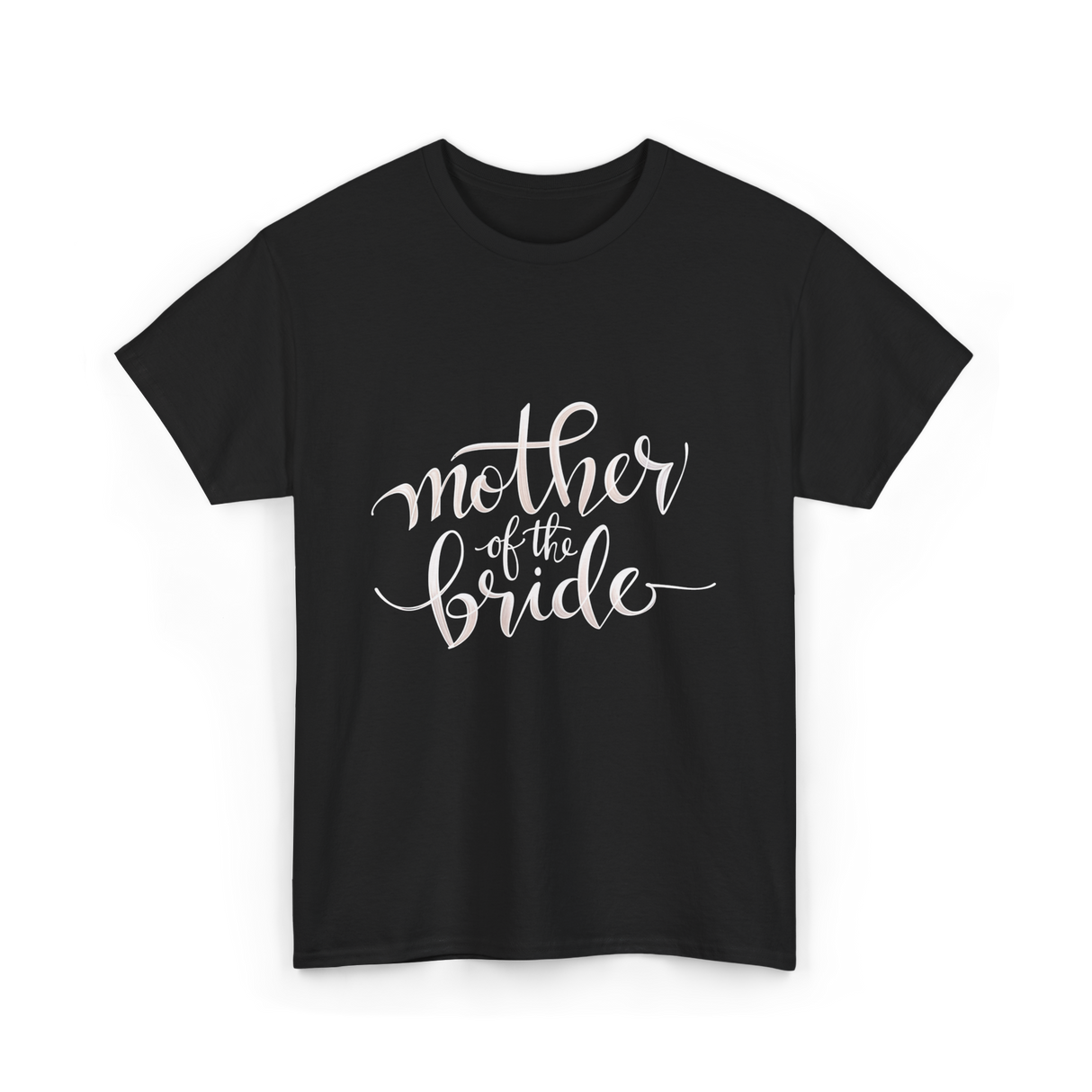 Mother of the Bride Wedding T-Shirt - Black