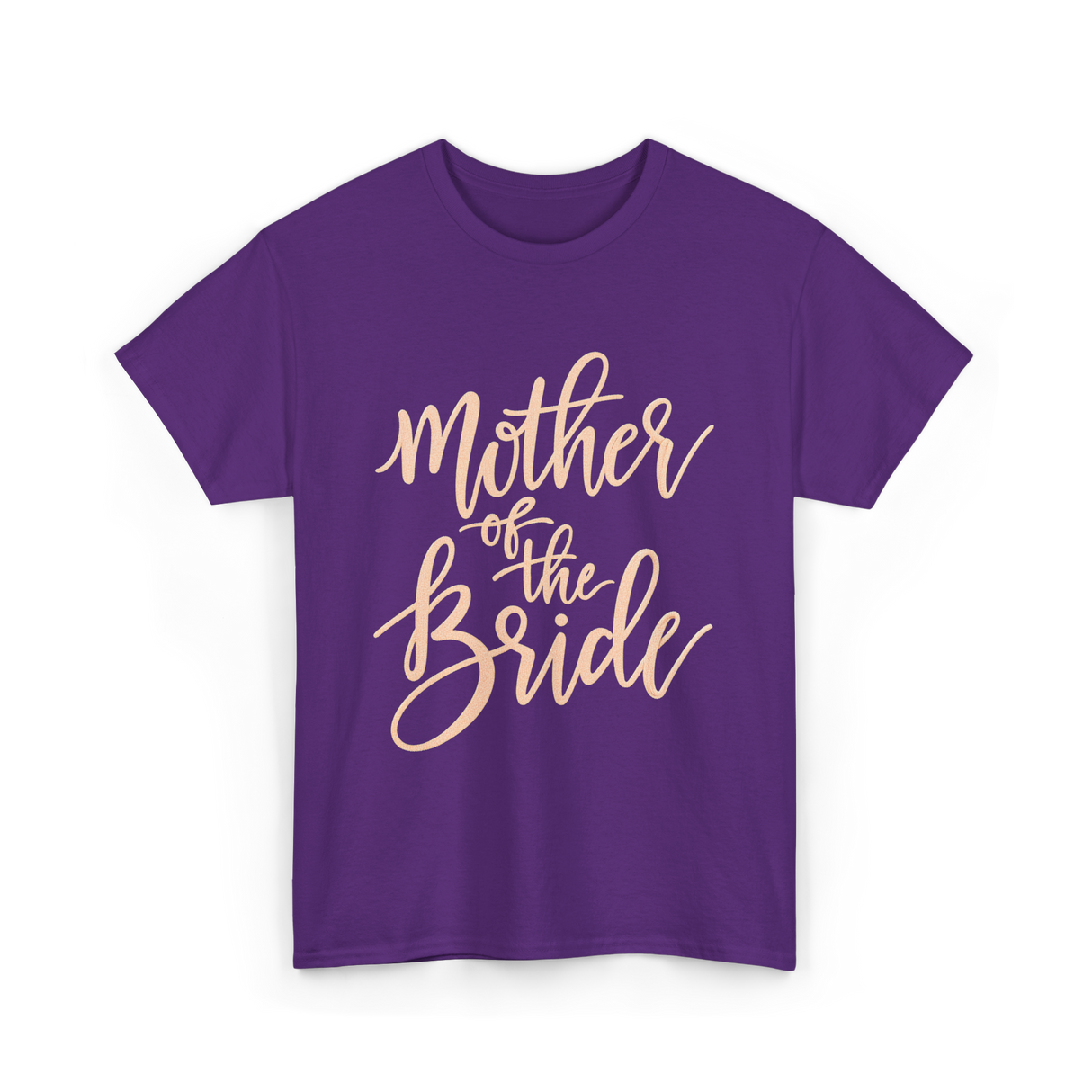 Mother of the Bride Wedding T-Shirt - Purple