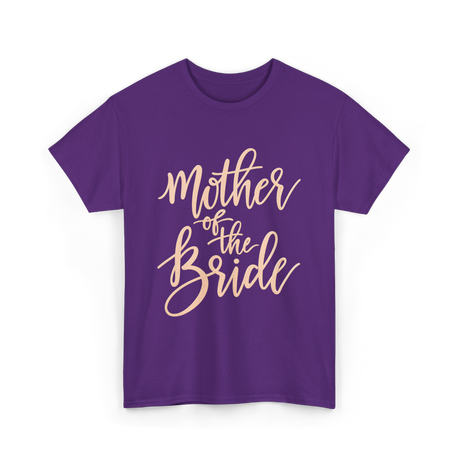 Mother of the Bride Wedding T-Shirt - Purple