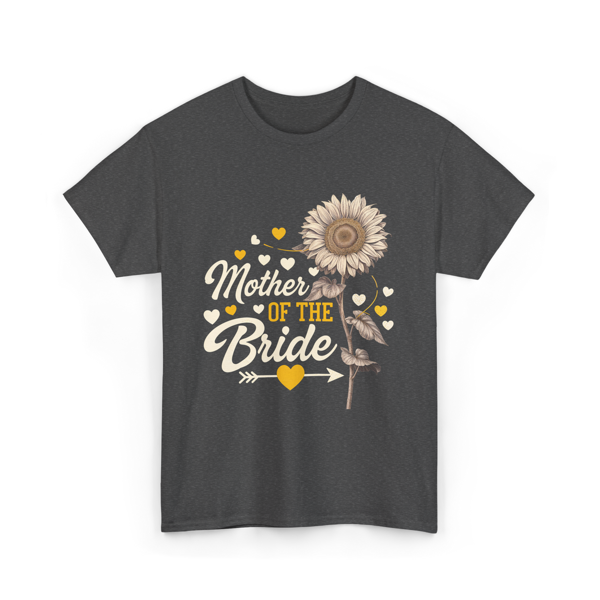 Mother of the Bride Wedding T-Shirt - Dark Heather