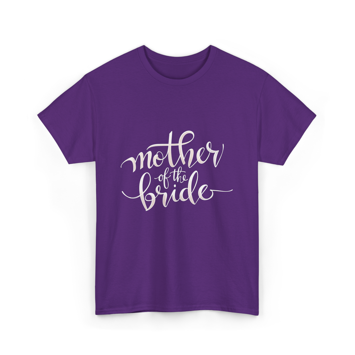 Mother of the Bride Wedding T-Shirt - Purple