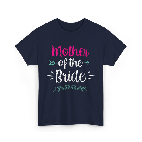 Mother of the Bride Wedding T-Shirt - Navy