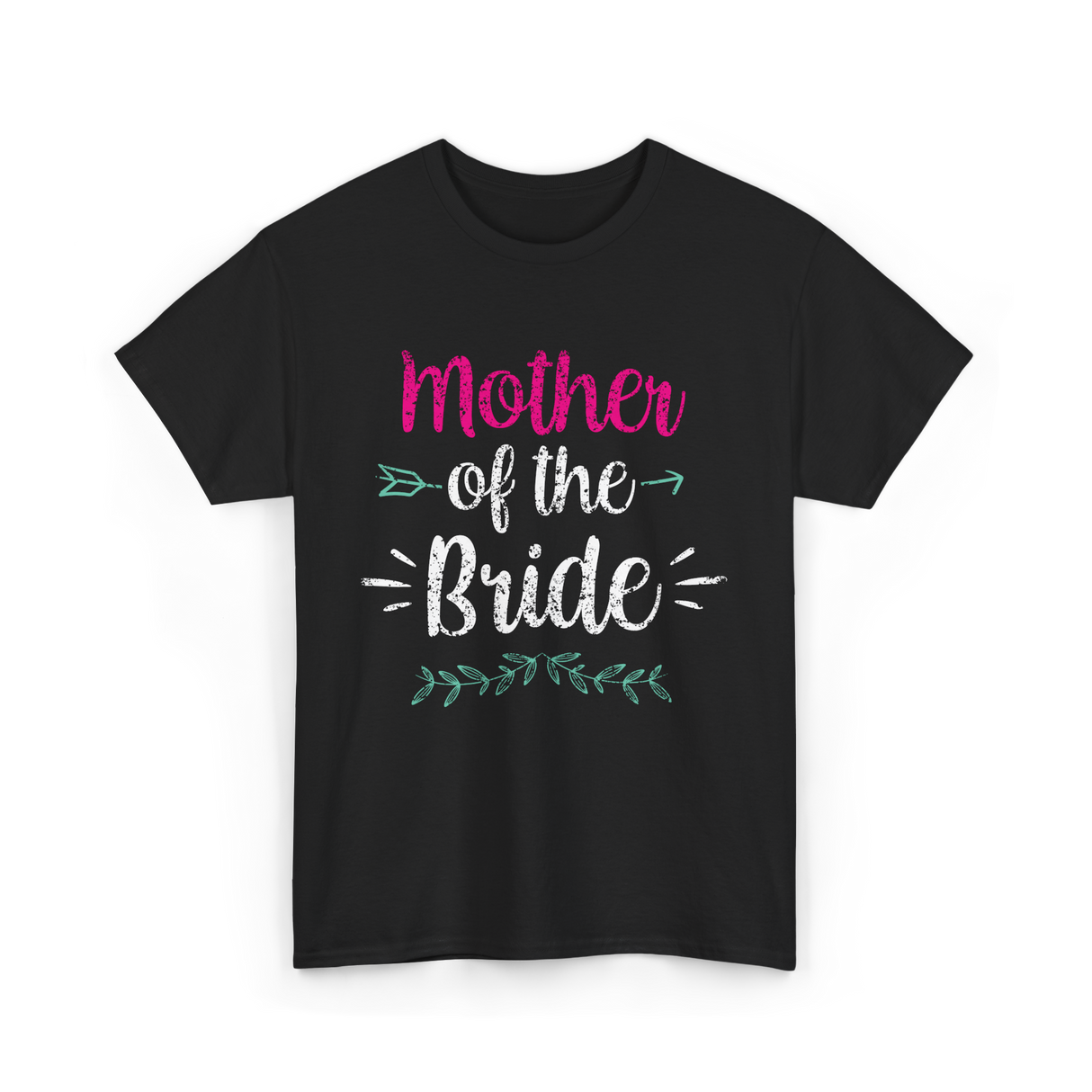 Mother of the Bride Wedding T-Shirt - Black