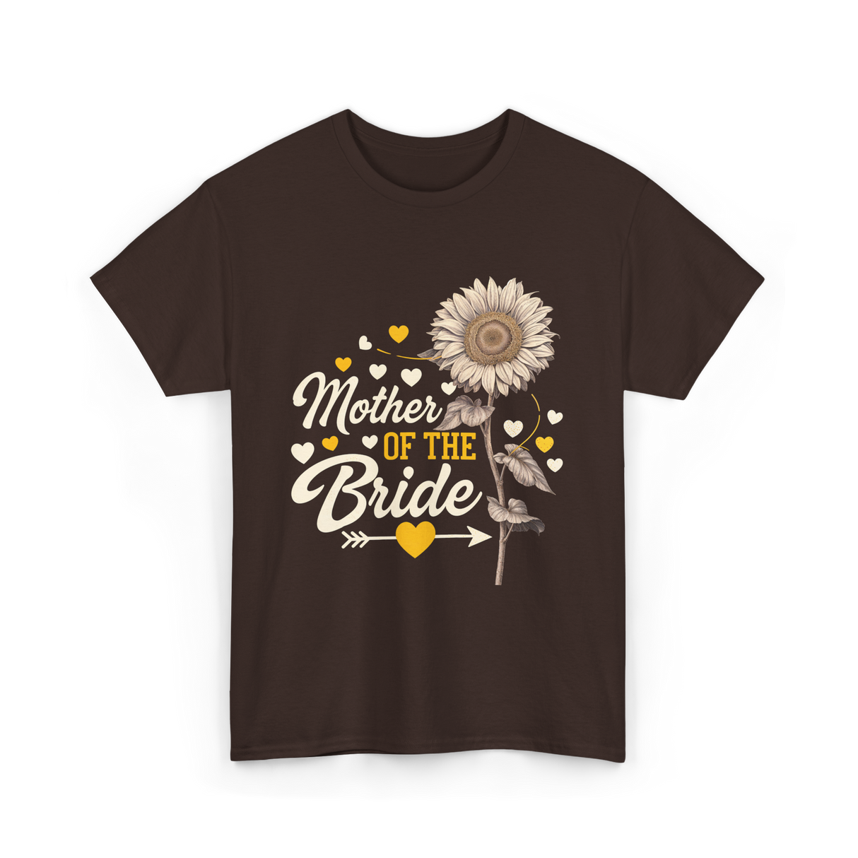 Mother of the Bride Wedding T-Shirt - Dark Chocolate