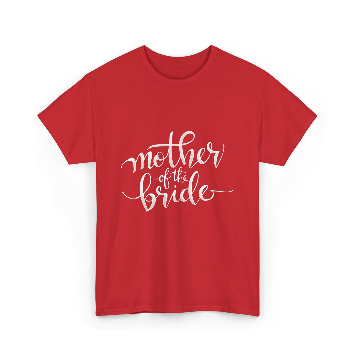 Mother of the Bride Wedding T-Shirt - Red