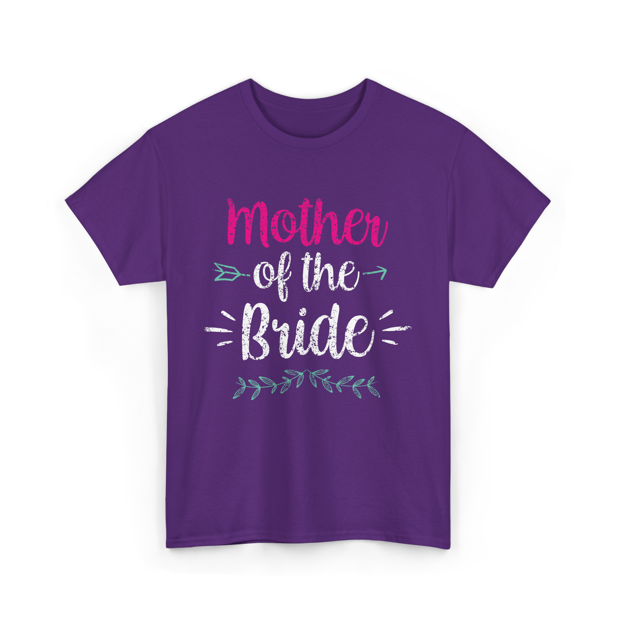 Mother of the Bride Wedding T-Shirt - Purple