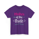 Mother of the Bride Wedding T-Shirt - Purple