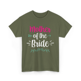 Mother of the Bride Wedding T-Shirt - Military Green