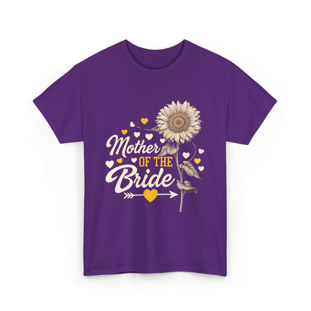 Mother of the Bride Wedding T-Shirt - Purple