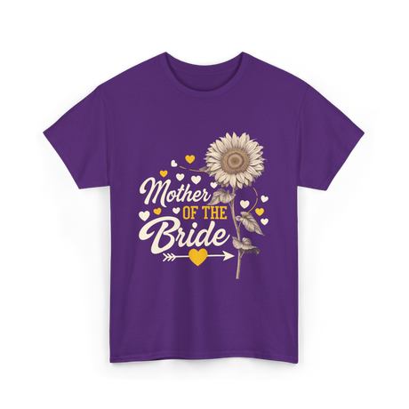 Mother of the Bride Wedding T-Shirt - Purple