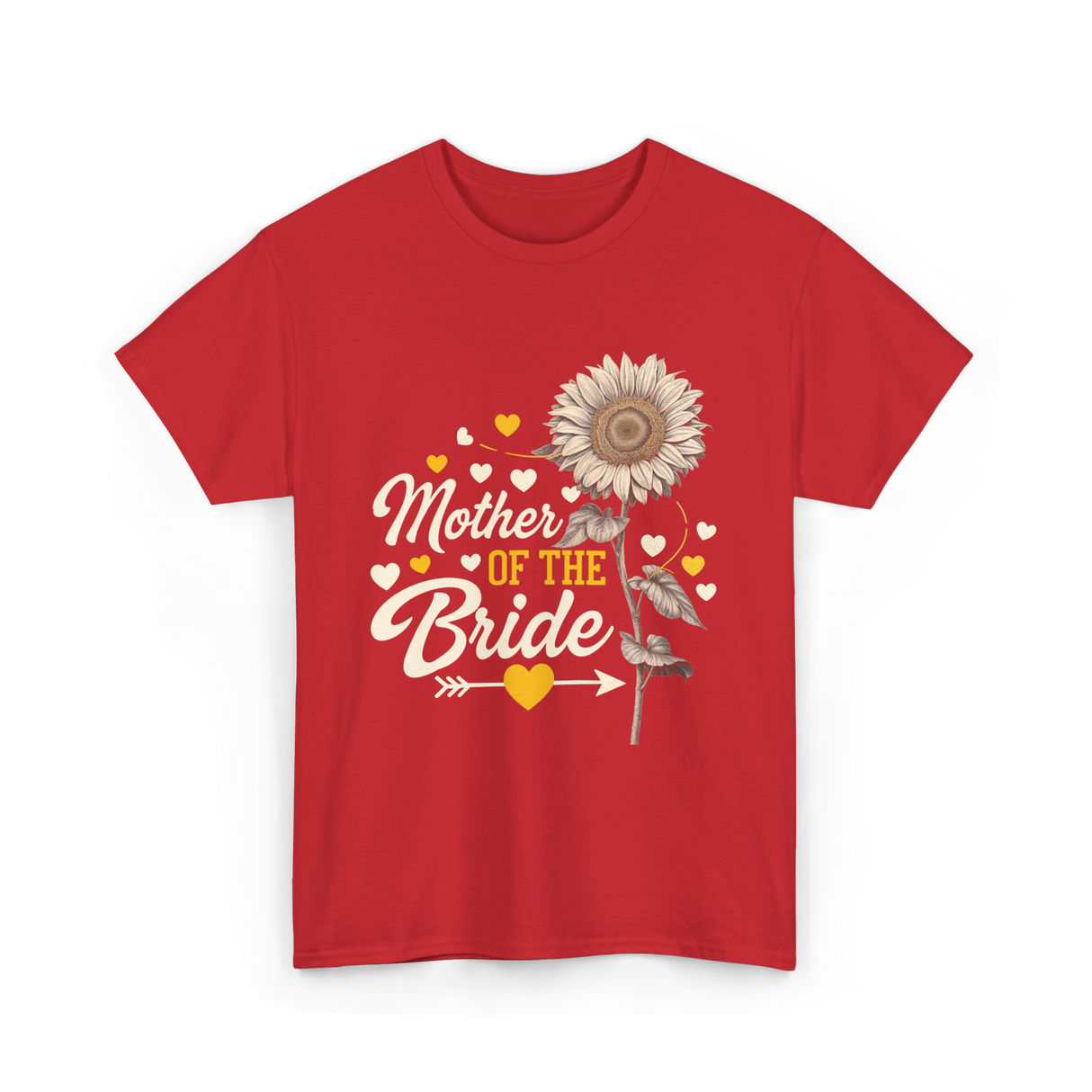 Mother of the Bride Wedding T-Shirt - Red