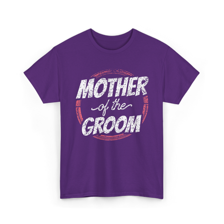 Mother of the Groom Wedding T-Shirt - Purple