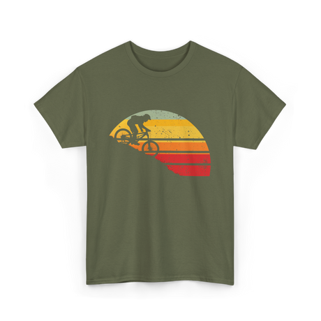 Mountain Bike Downhill Biking Cycling T-Shirt - Military Green