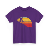 Mountain Bike Downhill Biking Cycling T-Shirt - Purple