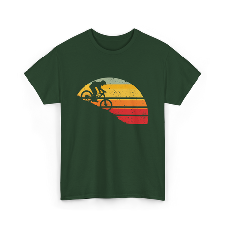 Mountain Bike Downhill Biking Cycling T-Shirt - Forest Green