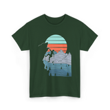 Mountain Climber Rock Climbing Adventure T-Shirt - Forest Green