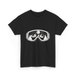 Mountain Goggles Skiing Snowboard T-Shirt - Black