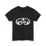 Mountain Goggles Skiing Snowboard T-Shirt - Black