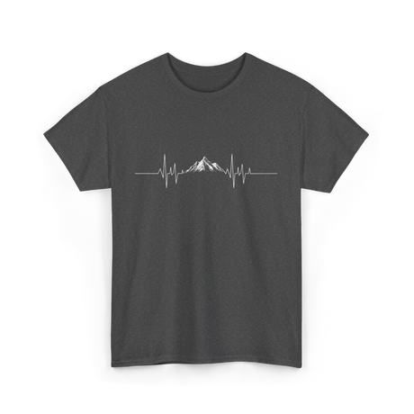 Mountain Heartbeat Hiking Adventure T-Shirt - Dark Heather