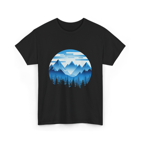 Mountain Landscape Nature T-Shirt - Black