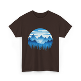 Mountain Landscape Nature T-Shirt - Dark Chocolate