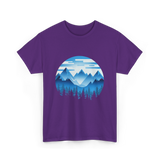 Mountain Landscape Nature T-Shirt - Purple