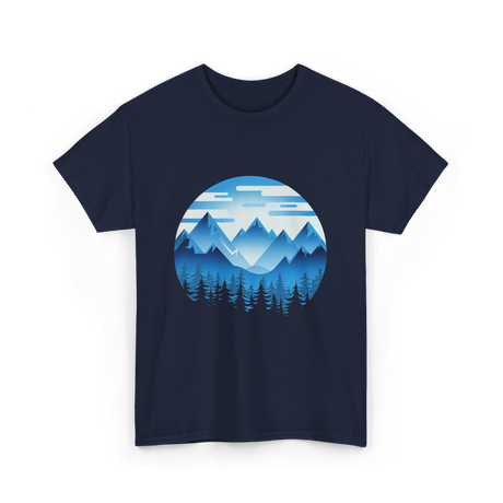 Mountain Landscape Nature T-Shirt - Navy