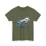 Mountain Wolf Nature T-Shirt - Military Green