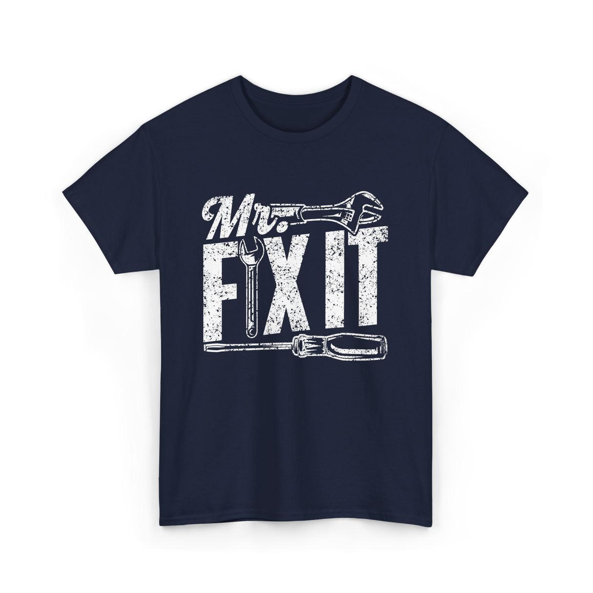 Mr Fix It Fixing Handyman T-Shirt - Navy