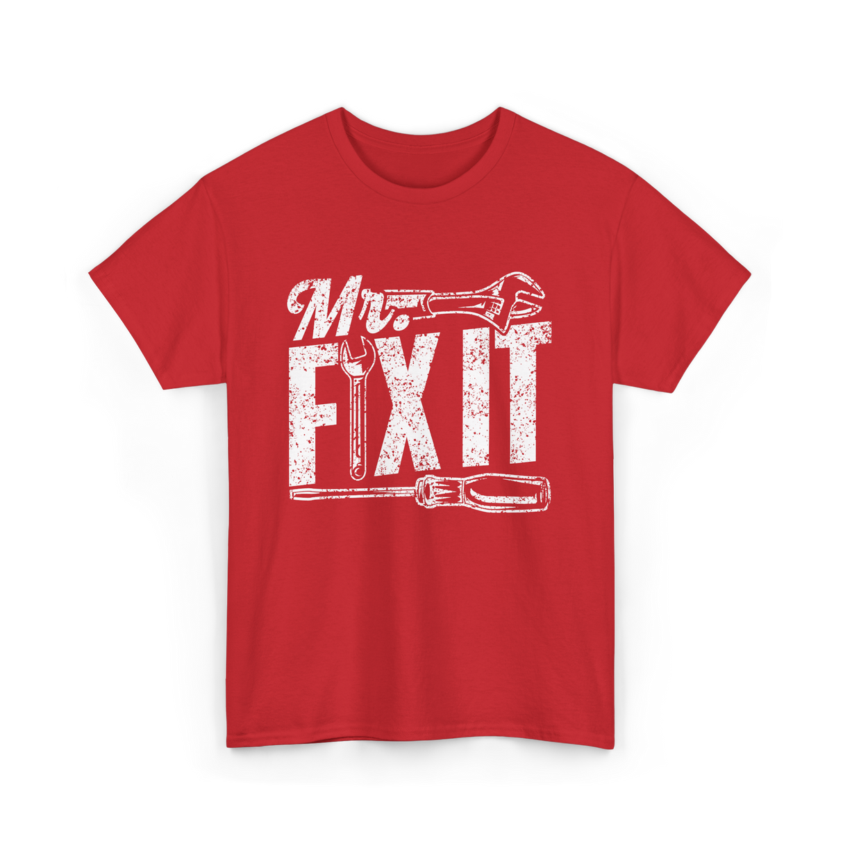 Mr Fix It Fixing Handyman T-Shirt - Red