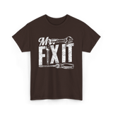 Mr Fix It Fixing Handyman T-Shirt - Dark Chocolate