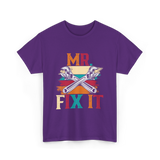 Mr Fix It Handyman Fixer T-Shirt - Purple