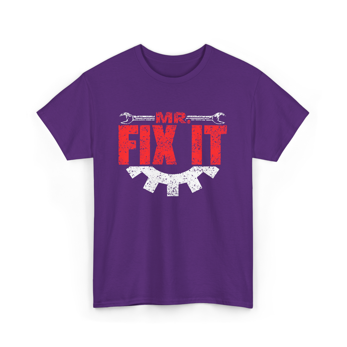 Mr Fix It Handyman Repair T-Shirt - Purple