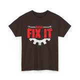 Mr Fix It Handyman Repair T-Shirt - Dark Chocolate