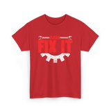 Mr Fix It Handyman Repair T-Shirt - Red