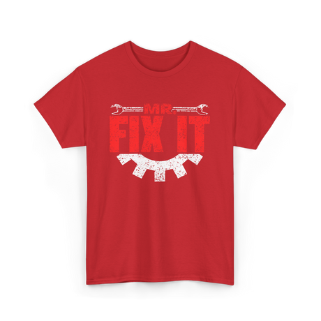 Mr Fix It Handyman Repair T-Shirt - Red