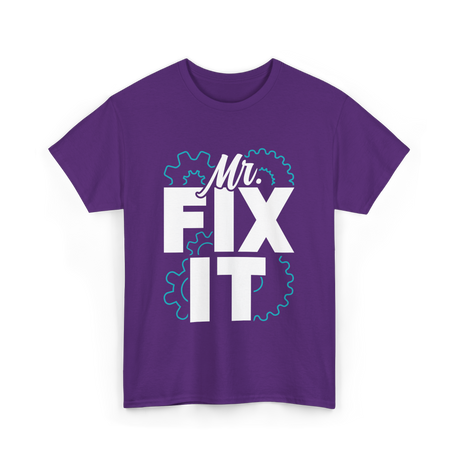 Mr Fix It Handyman Repair T-Shirt - Purple