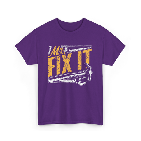 Mr Fix It Handyman Repair T-Shirt - Purple