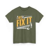 Mr Fix It Handyman Repair Tools T-Shirt - Military Green