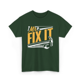 Mr Fix It Handyman Repair Tools T-Shirt - Forest Green