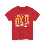 Mr Fix It Handyman Repair Tools T-Shirt - Red