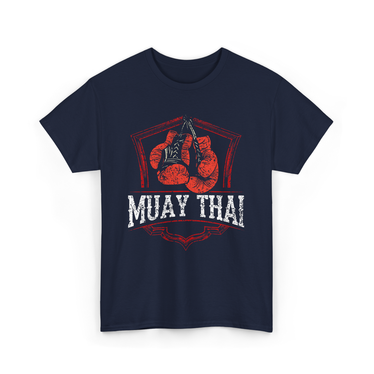 Muay Thai Boxing Fighter T-Shirt - Navy