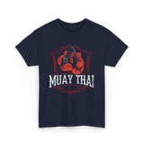 Muay Thai Boxing Fighter T-Shirt - Navy