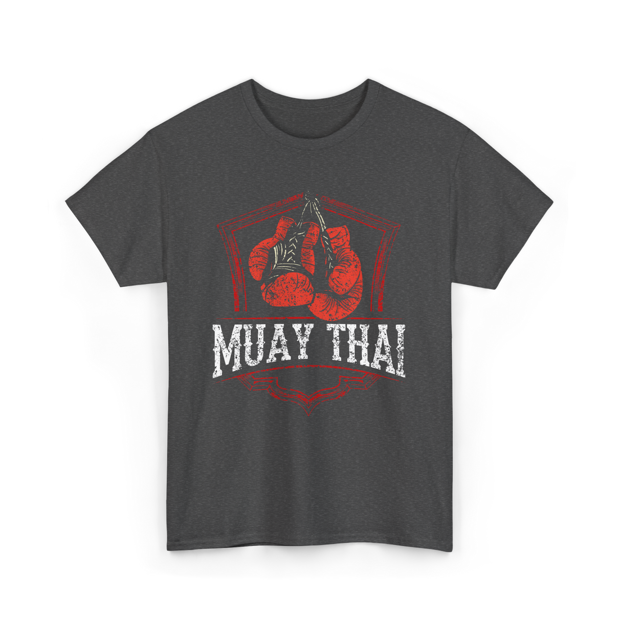 Muay Thai Boxing Fighter T-Shirt - Dark Heather